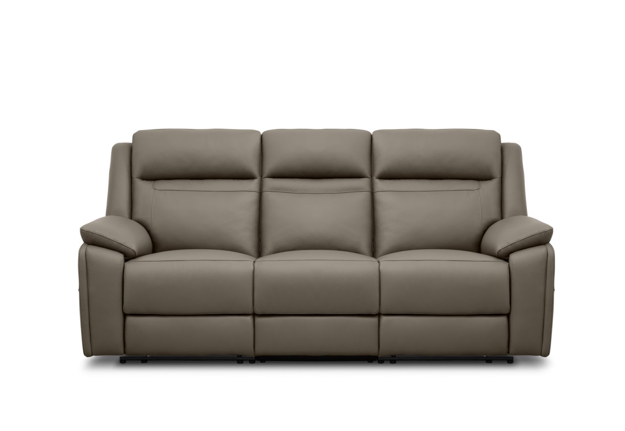 RENATO LEATHER 3S with Electric Recliners and Drop Down Table – image 1 of 15