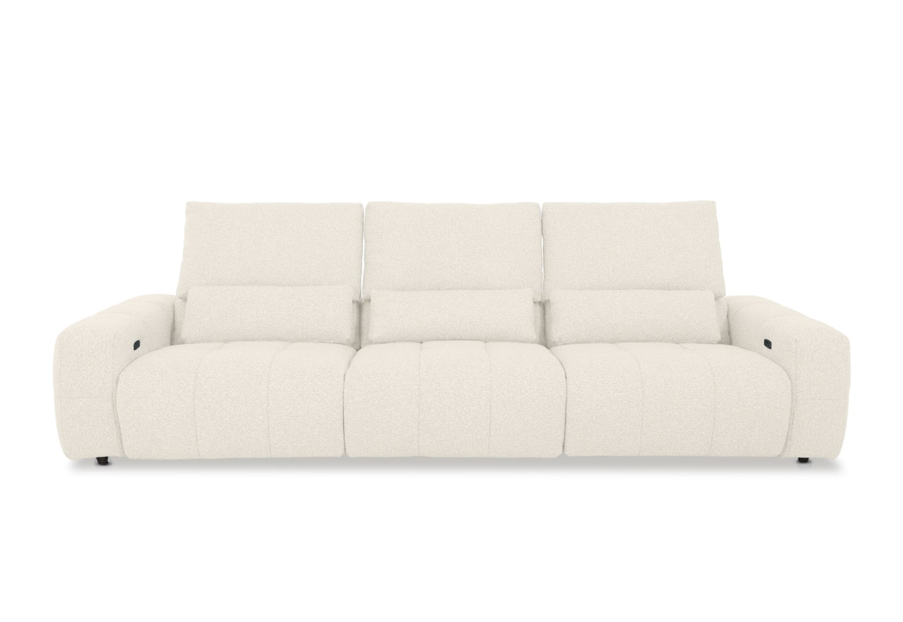 LORYN FABRIC 3.5 Seater with 2 Inbuilt Electric Recliners – image 1 of 10