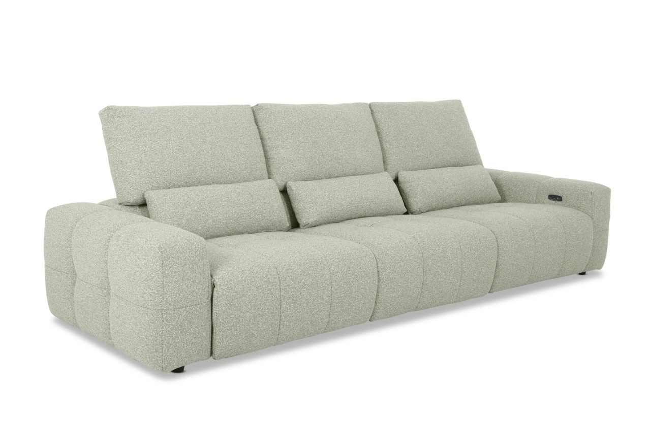 LORYN FABRIC 3.5 Seater with 2 Inbuilt Electric Recliners – image 5 of 10