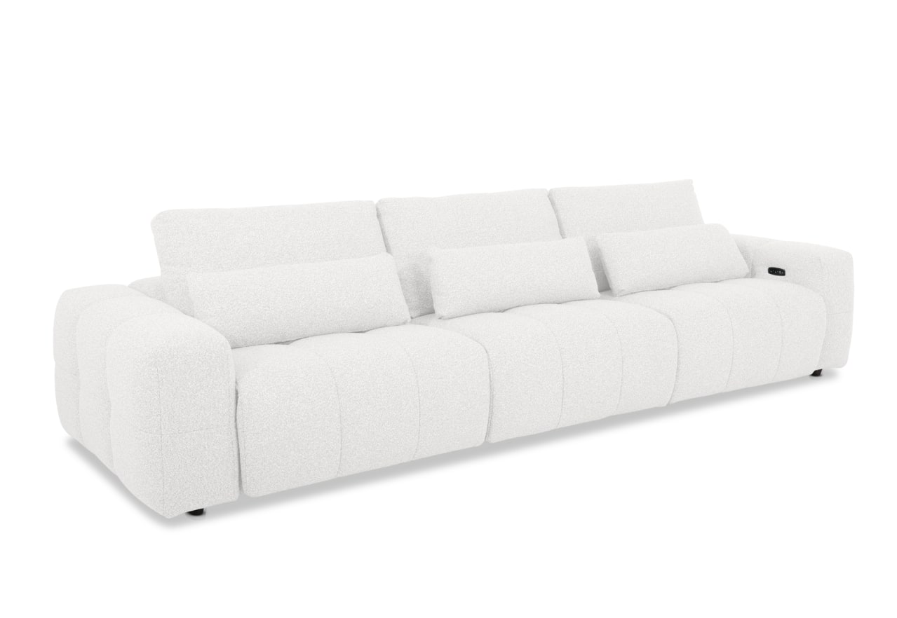 LORYN FABRIC 3.5 Seater with 2 Inbuilt Electric Recliners – image 3 of 10
