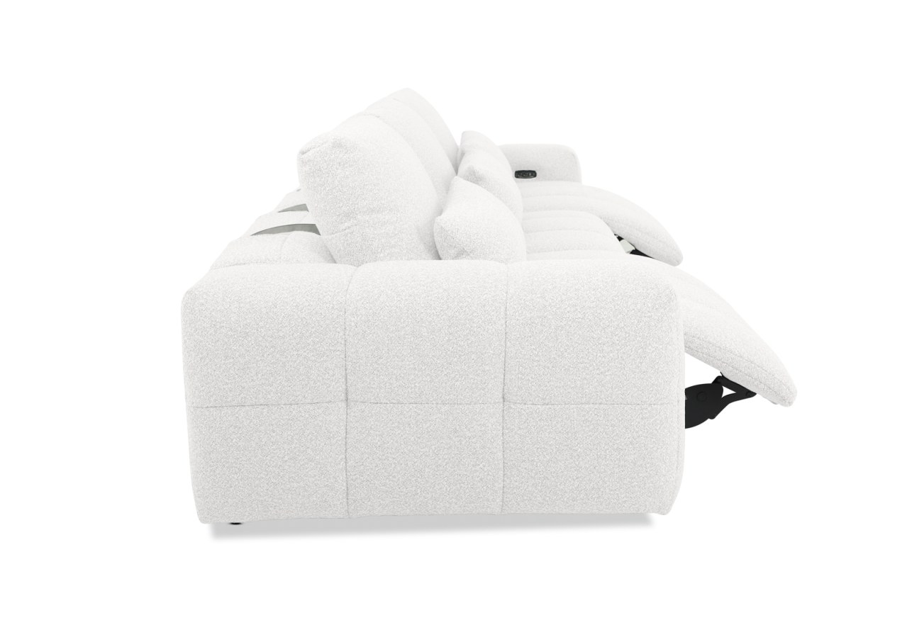 LORYN FABRIC 3.5 Seater with 2 Inbuilt Electric Recliners – image 7 of 10