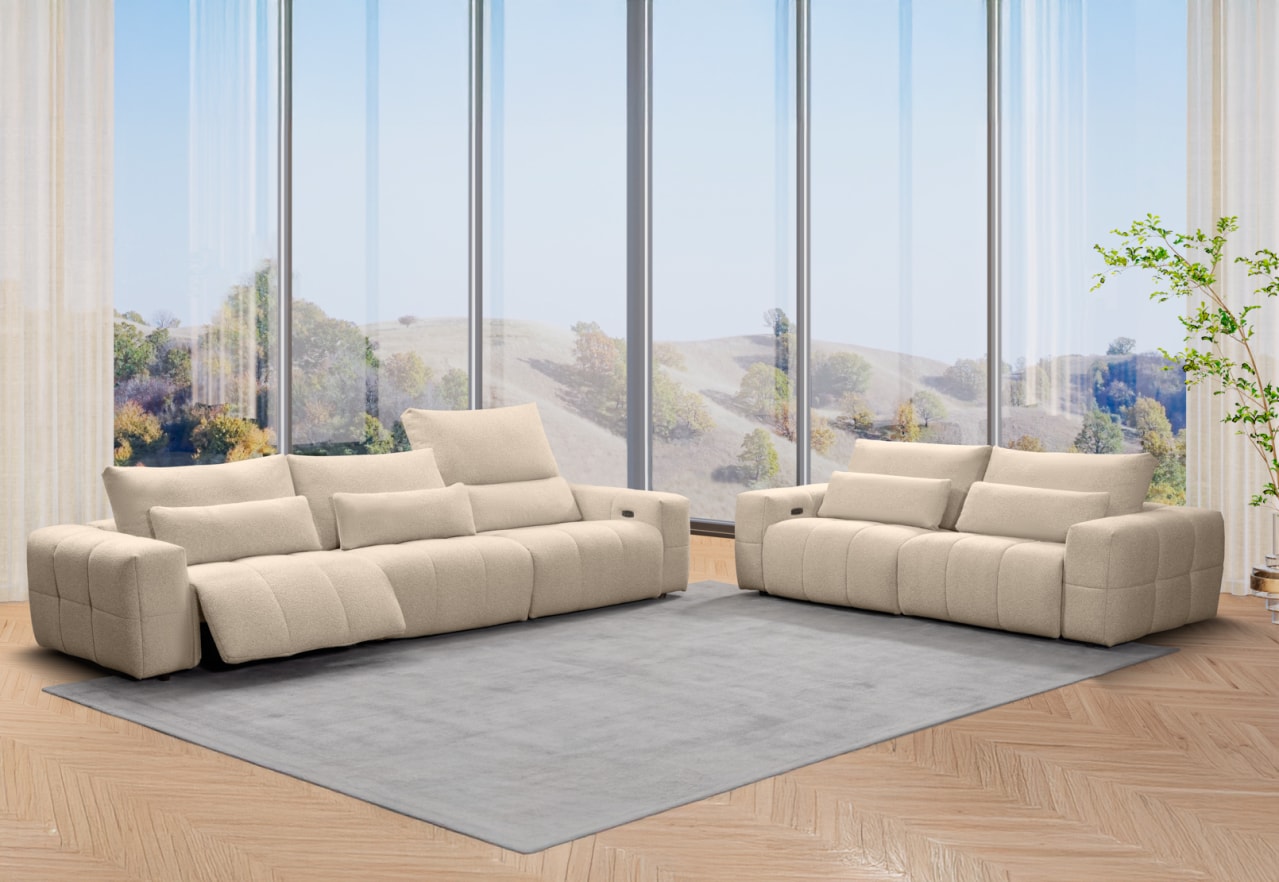 LORYN FABRIC 3.5 Seater with 3 Electric Recliners – image 19 of 19