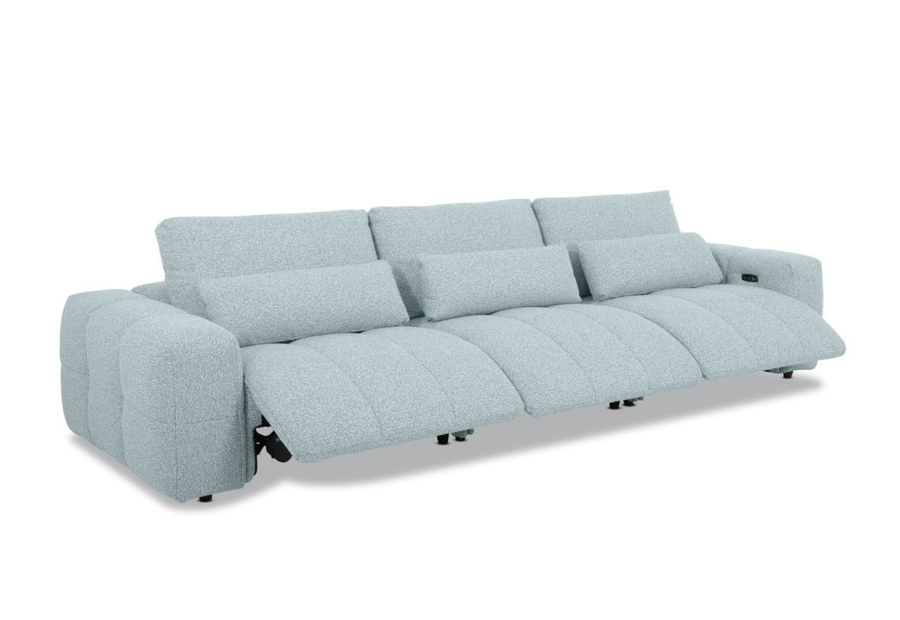 LORYN FABRIC 3.5 Seater with 3 Electric Recliners – image 8 of 18