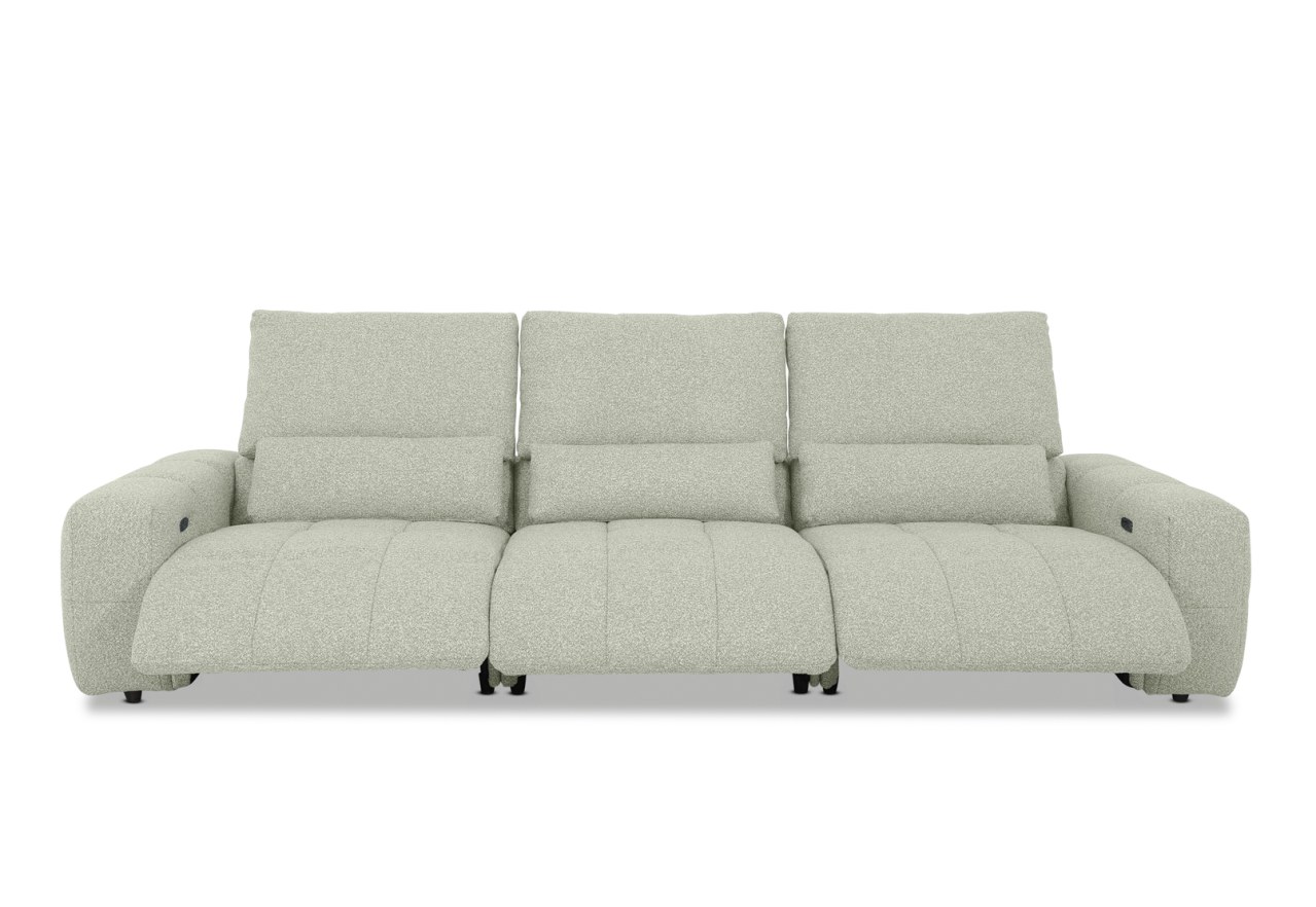 LORYN FABRIC 3.5 Seater with 3 Electric Recliners – image 4 of 15