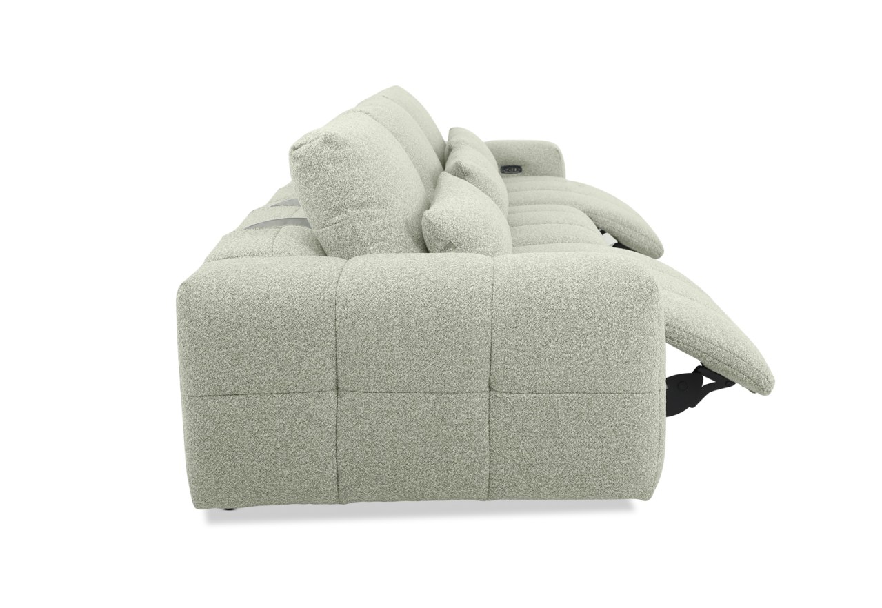 LORYN FABRIC 3.5 Seater with 3 Electric Recliners – image 11 of 15