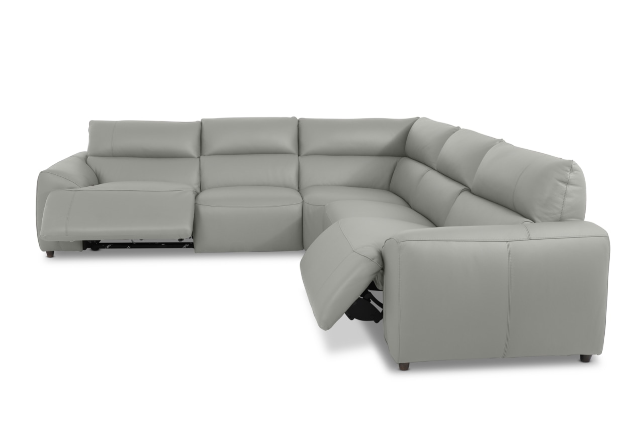 VESSALLI LEATHER 5S Corner Lounge with Electric Recliners – image 5 of 14