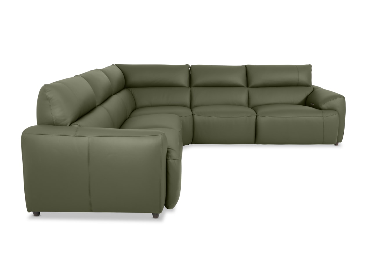 VESSALLI LEATHER 5S Corner Lounge with Electric Recliners – image 2 of 14