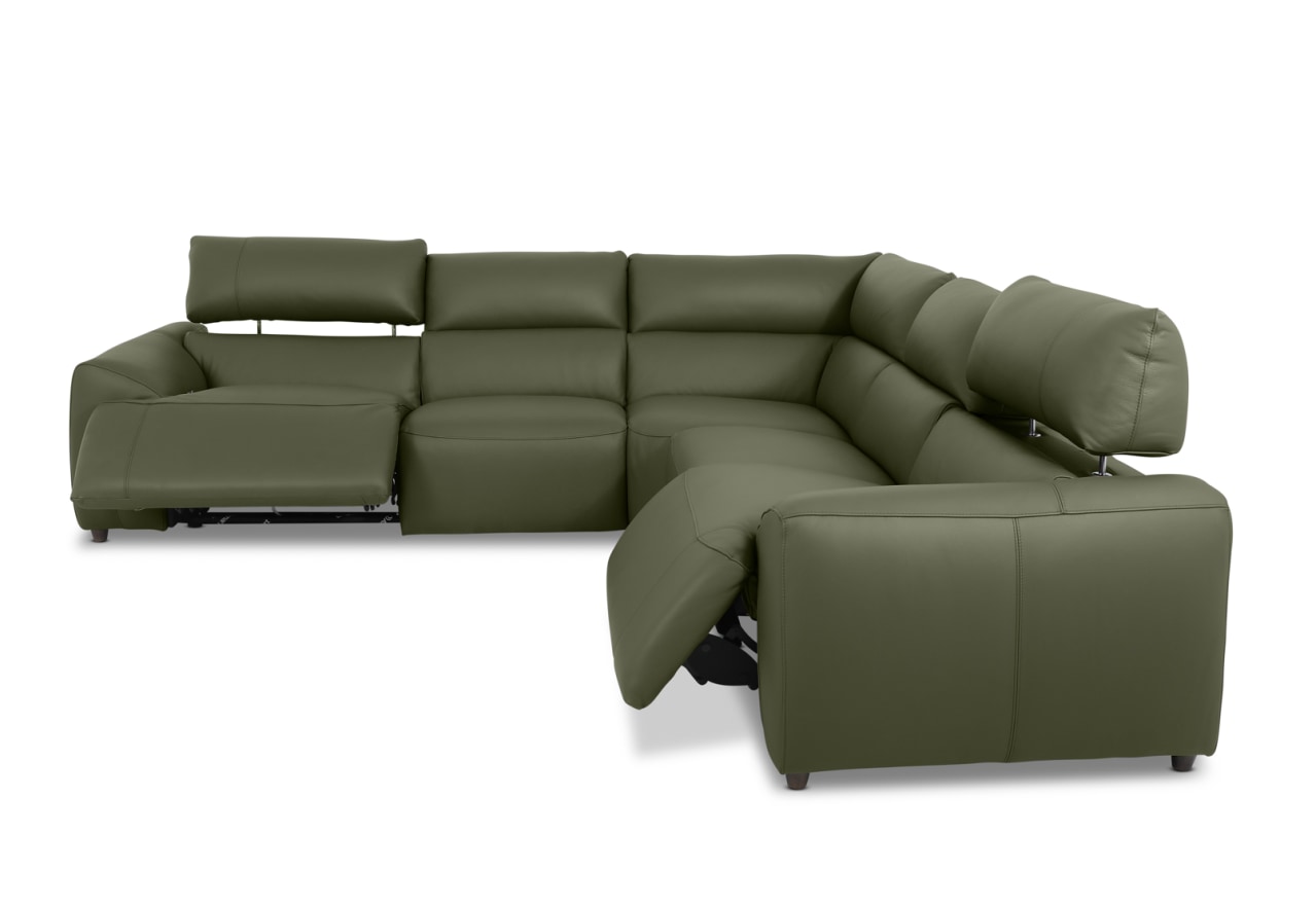 VESSALLI LEATHER 5S Corner Lounge with Electric Recliners – image 10 of 14