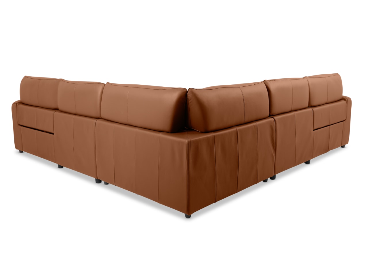 VESSALLI LEATHER 5S Corner Lounge with Electric Recliners – image 3 of 14