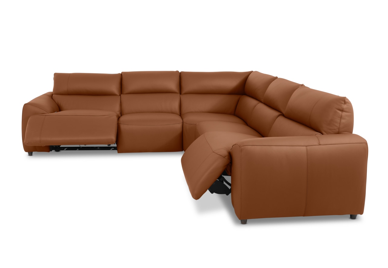 VESSALLI LEATHER 5S Corner Lounge with Electric Recliners – image 5 of 14