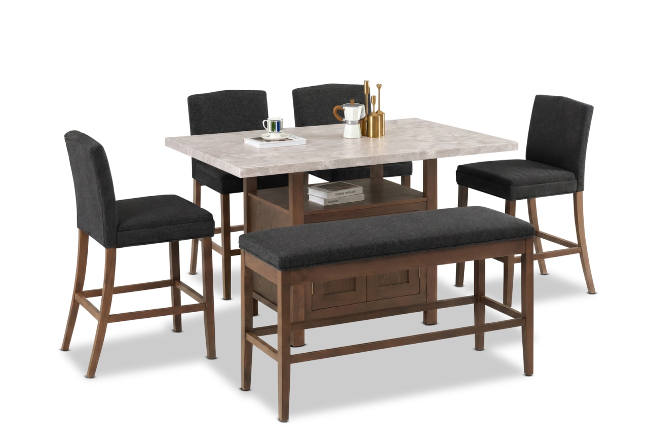 DIONE 6 Piece High Dining Setting – image 5 of 11