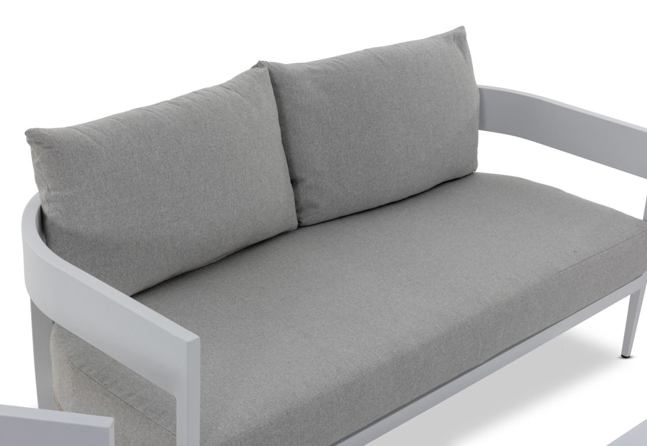 CONJOLA 4 Piece Outdoor Lounge Setting with 2 Seat Sofa – image 8 of 17