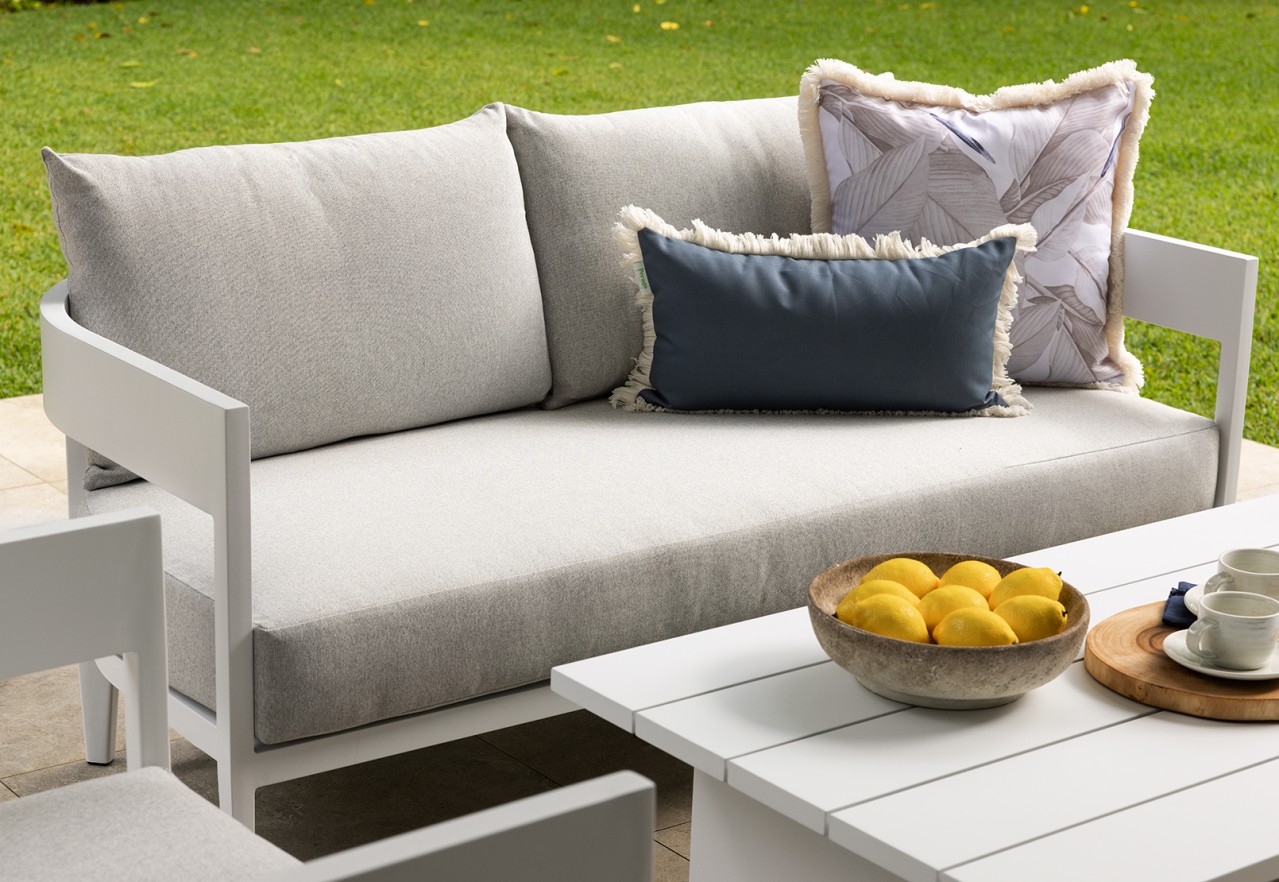 CONJOLA 4 Piece Outdoor Lounge Setting with 2 Seat Sofa – image 16 of 17