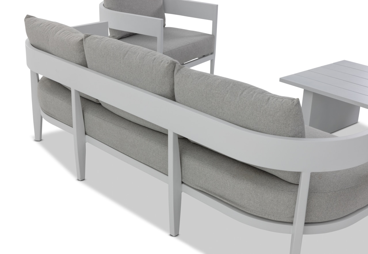 CONJOLA 4 Piece Outdoor Lounge Setting with 3 Seat Sofa – image 9 of 13