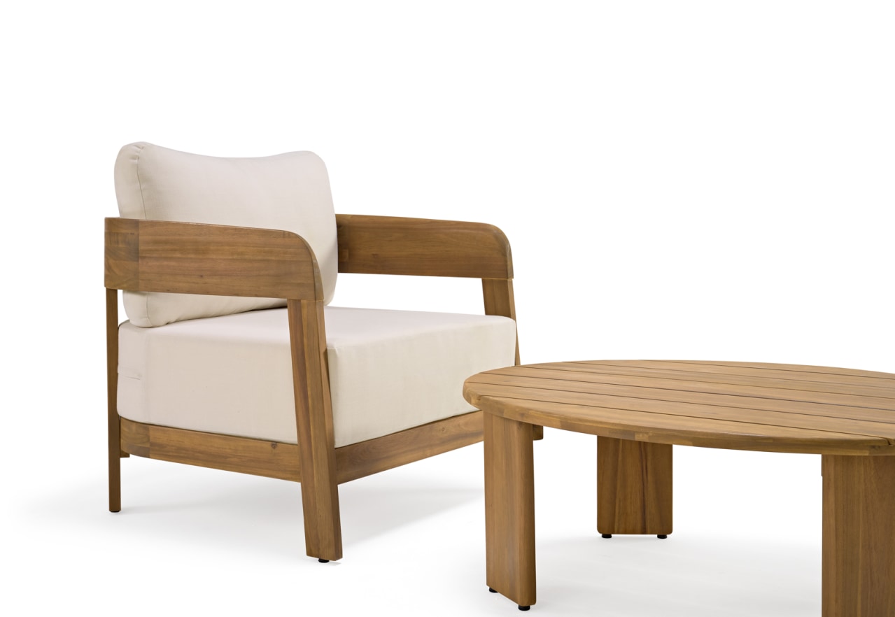 ROSLYN 4 Piece Outdoor Lounge Setting – image 6 of 7