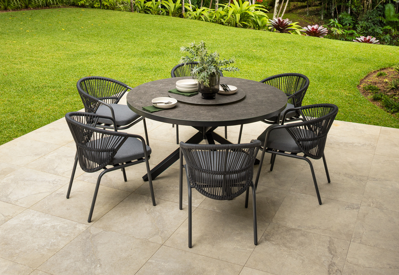 SERAYA 7 Piece Outdoor Dining Suite – image 15 of 16