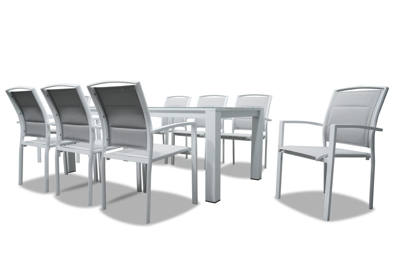 LA PALOMA 9PCE OUTDOOR DINING SUITE – image 3 of 6