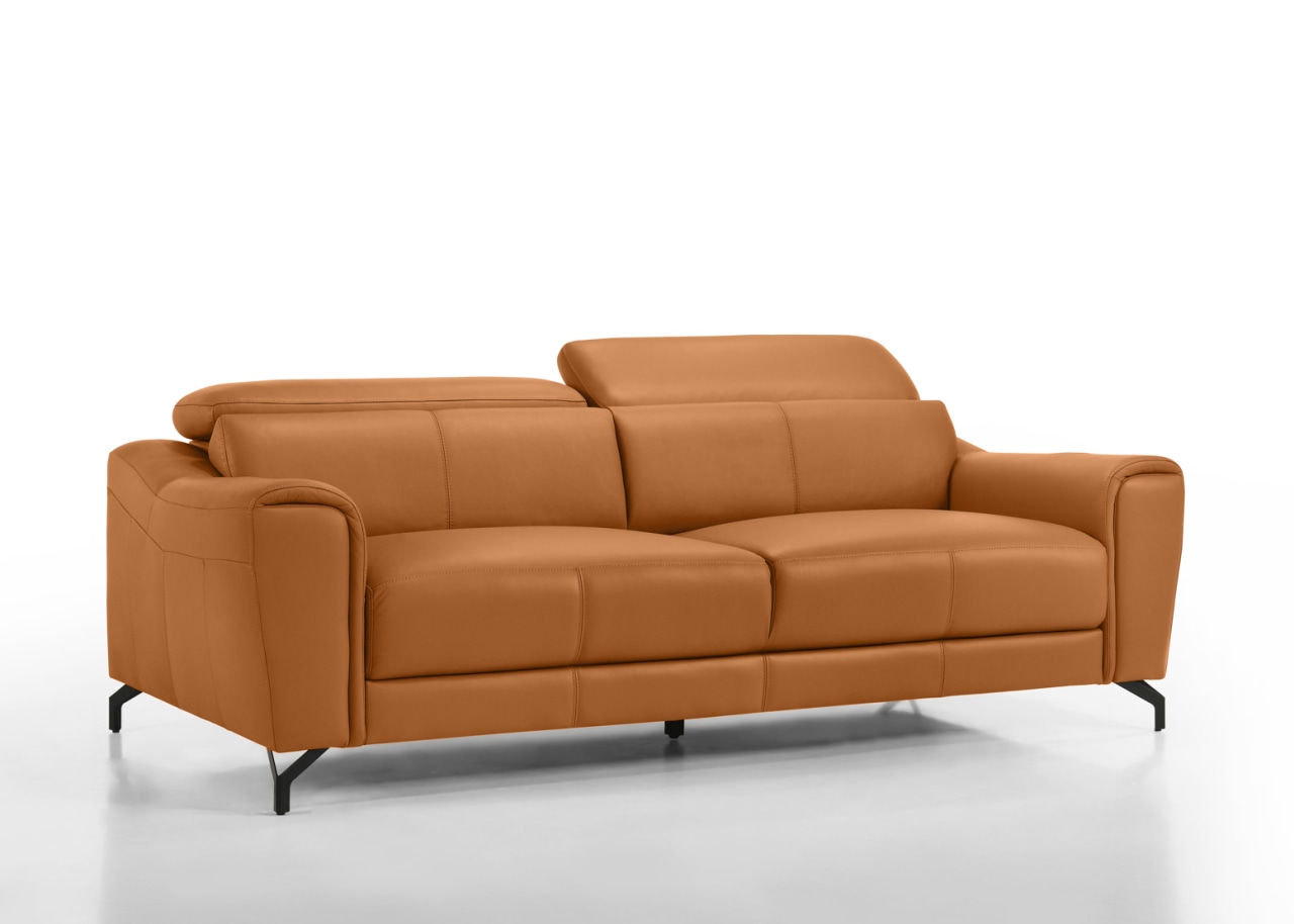 PELOSI LEATHER 3 Seater Sofa – image 3 of 6