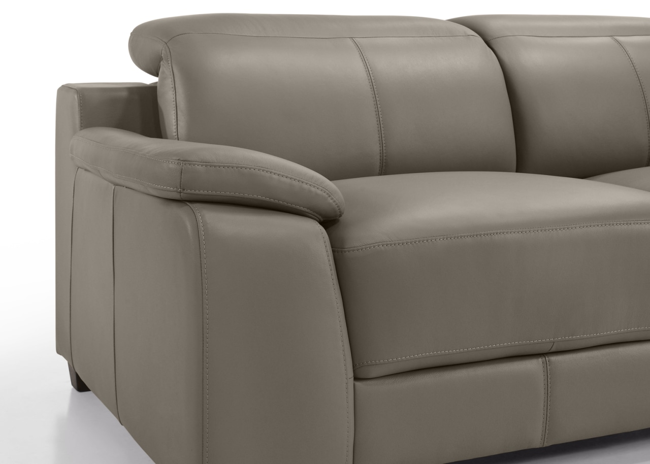 ESCHER LEATHER 3 Seater LHF Chaise – image 4 of 5