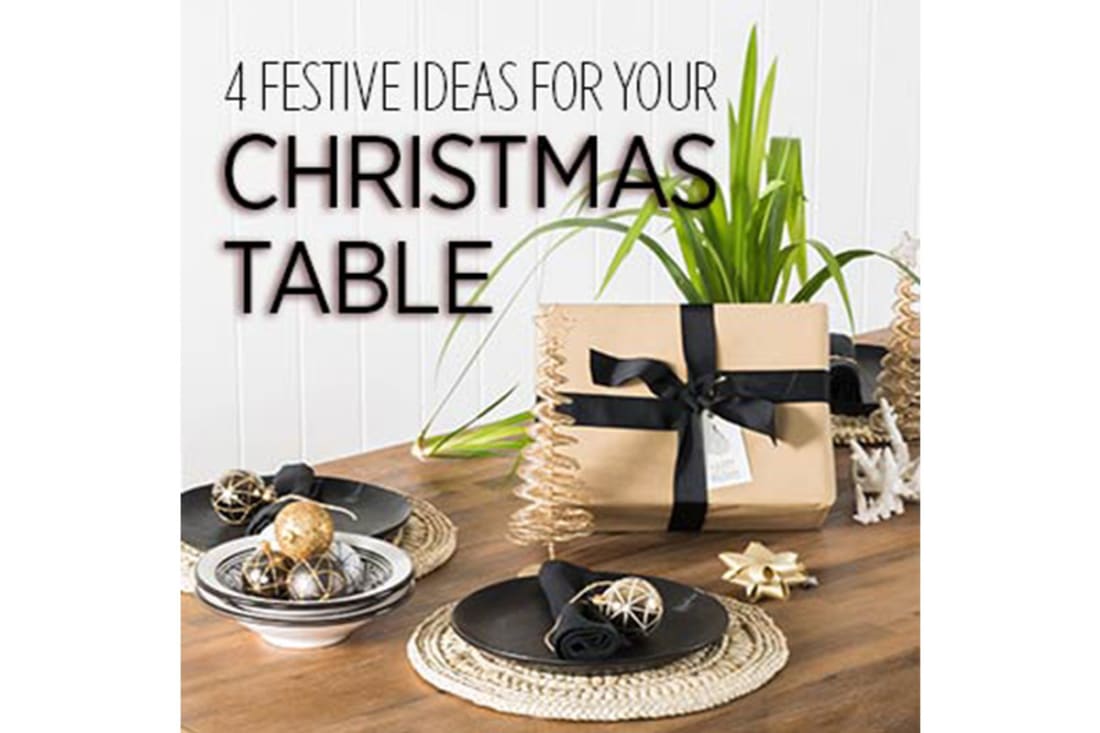 4 festive ideas for your Christmas table