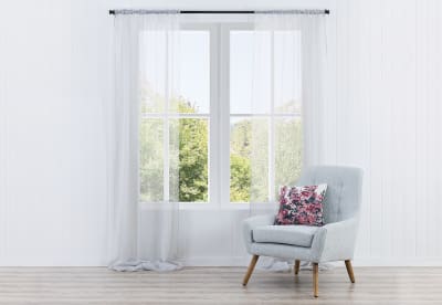 MIST Voile Rod Pocket Curtain with Hemming Tape 135 x 290cm