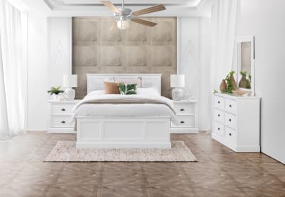 CHRYSTELLE 4 Piece Queen Dresser Bedroom Suite