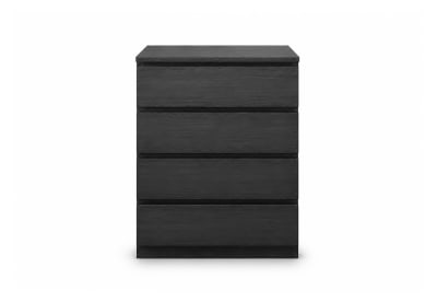 HOWARD Black 4 Drawer Narrow Tall Chest