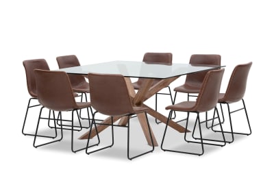 PROMENADE 9 Piece Dining Suite with Loire Dining Chairs