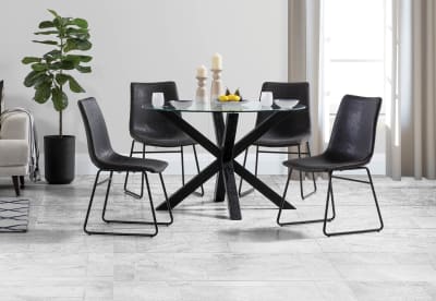 PROMENADE 5 Piece Dining Suite with Loire Dining Chairs