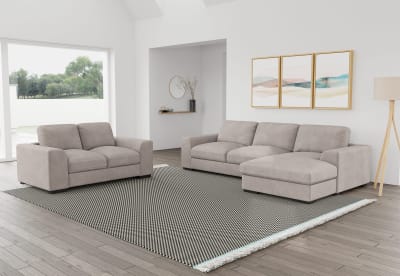 JOSEPHINE FABRIC Sofa Chaise Pair