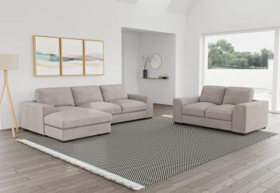 JOSEPHINE FABRIC Sofa Chaise Pair