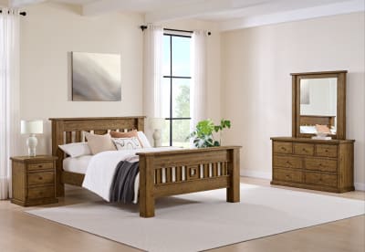WILLOWBROOK 4 Piece Queen Bed Dresser Suite