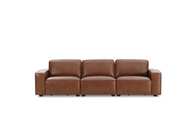 BARTELLE LEATHER 3.5 Seater Sofa