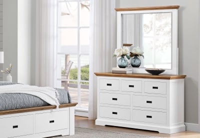 CHARLSBOURG Dresser with Mirror