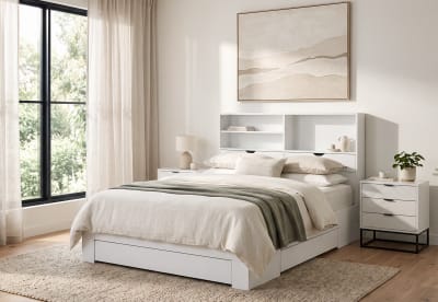NIVA Queen Bed with Drawer