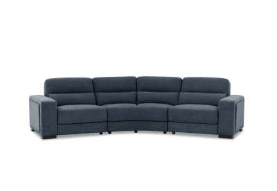 ELISEO FABRIC 4 Seater Wedge Sofa