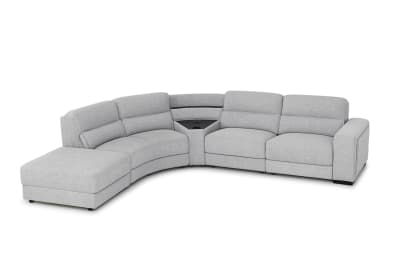 ELISEO FABRIC 4 Seater Corner LHF Chaise with Console