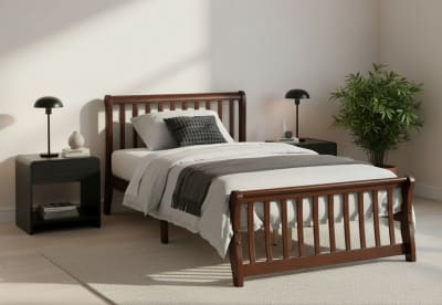 SABADELL Walnut King Single Bed