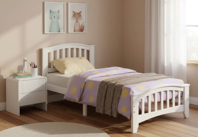 SCHAEFER White Single Bed