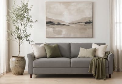 STRICKLAND Light Grey 3 Seat Sofa