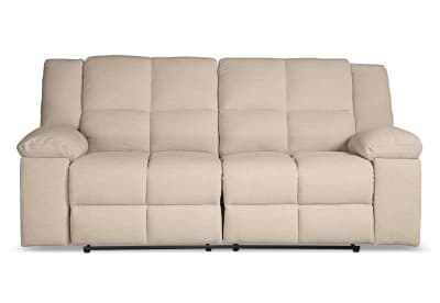 KRAVITZ FABRIC 3 Seater with 2 Inbuilt Electric Recliners