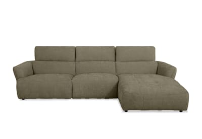 SUMMERVILLE FABRIC 3 Seater Right Hand Facing Chaise with Inbuilt Electric Recliner