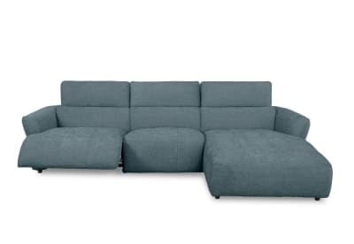 SUMMERVILLE FABRIC 3 Seater Right Hand Facing Chaise with Inbuilt Electric Recliner