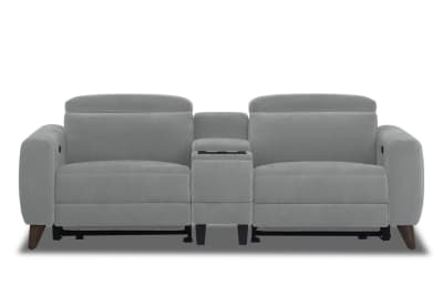 SPECTRA FABRIC 2 Seat Electric Recliner with Console