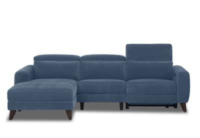 SPECTRA FABRIC 3 Seater Electric Recliner with Left Hand Facing Chaise