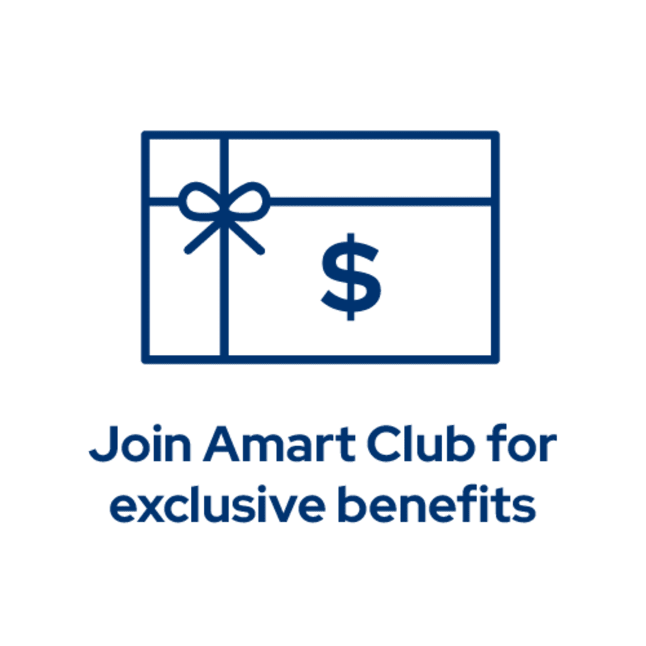 Join Amart Club for exclusive benefits