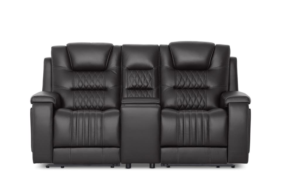AGASSI LEATHER 2 Seater Dual Electric Recliners