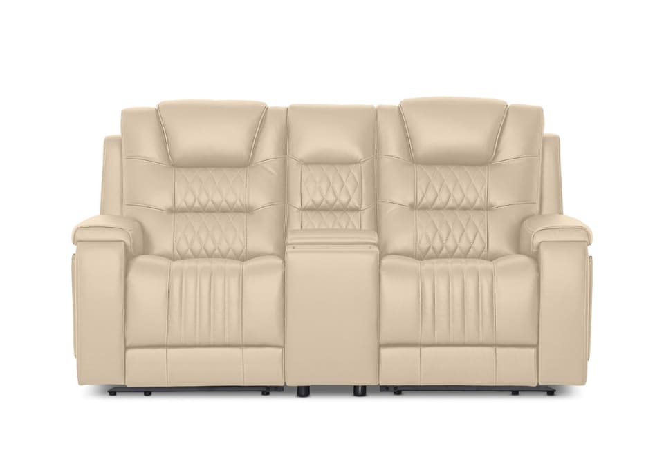 AGASSI LEATHER 2 Seater Dual Electric Recliners