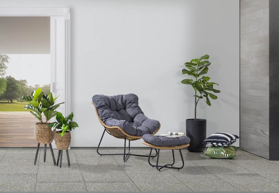KENDARI Outdoor Chair and Footstool