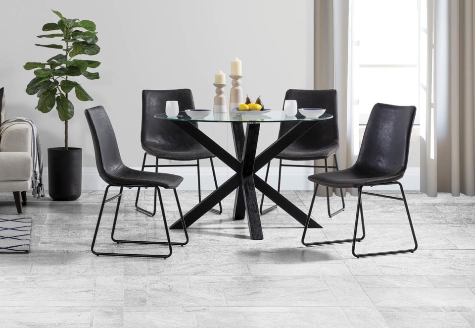 PROMENADE 5 Piece Dining Suite with Loire Dining Chairs
